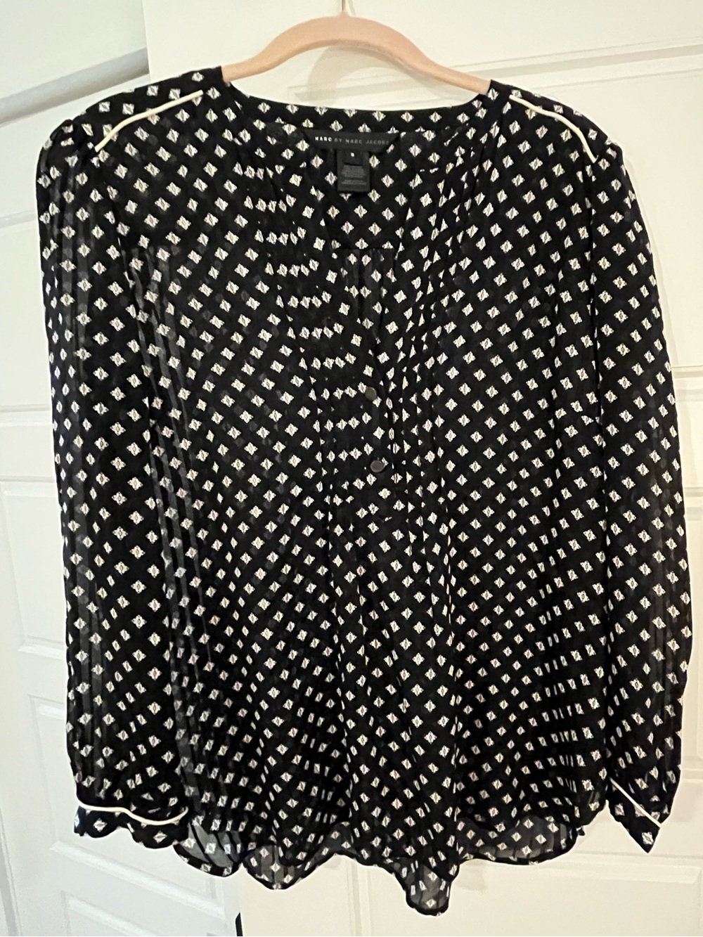 Marc by Marc Jacobs Black Medallion Print Tunic